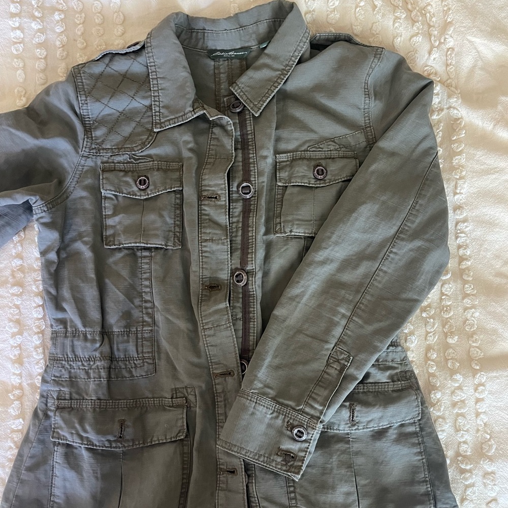 Gilet Safari Eddie Bauer Homme Beige Taille M - Utilitaire, Pêche, Chasse - Vintage